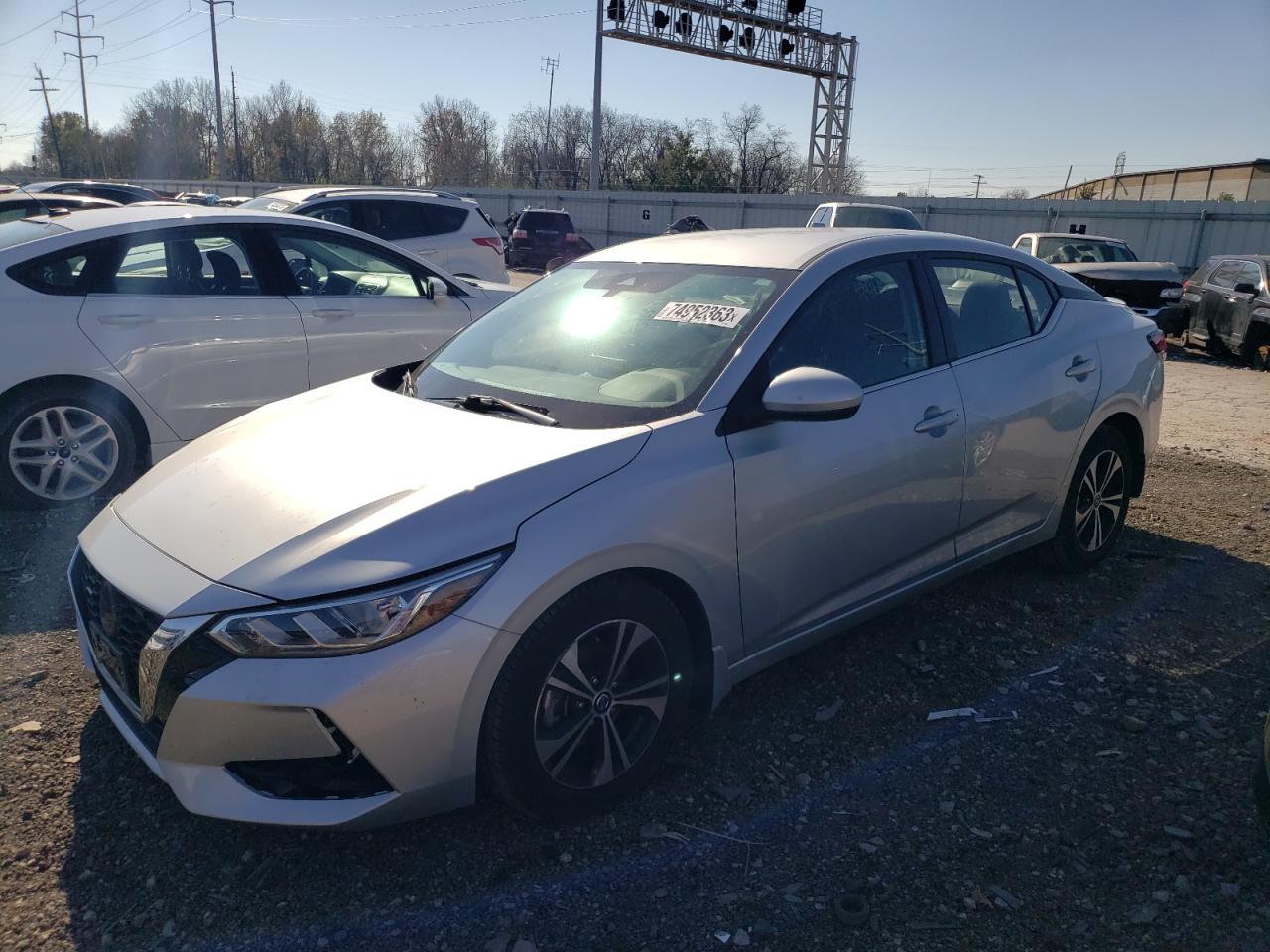 2022 NISSAN SENTRA SV VIN:3N1AB8CV4NY268554