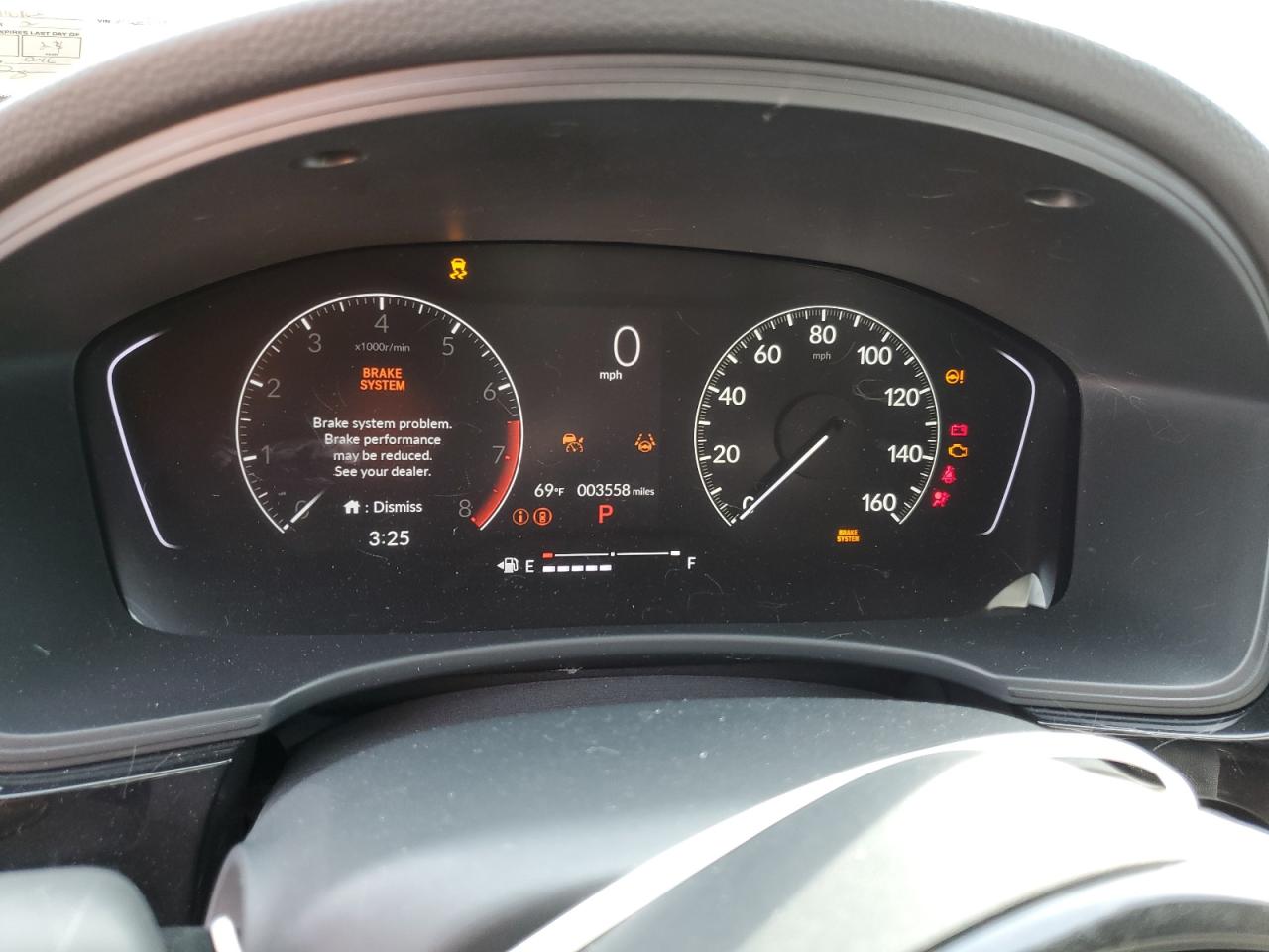 2023 HONDA CIVIC EX VIN:2HGFE1F77PH316962