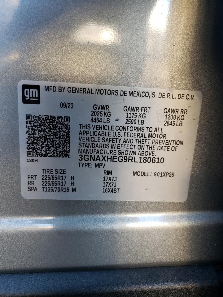 2024 CHEVROLET EQUINOX LS VIN:3GNAXHEG9RL180610