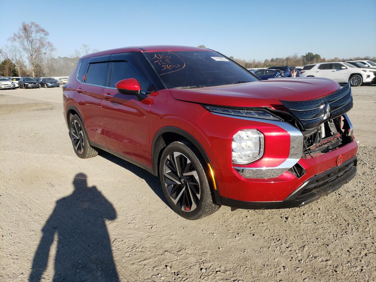 2022 MITSUBISHI OUTLANDER ES VIN:JA4J3TA87NZ019031