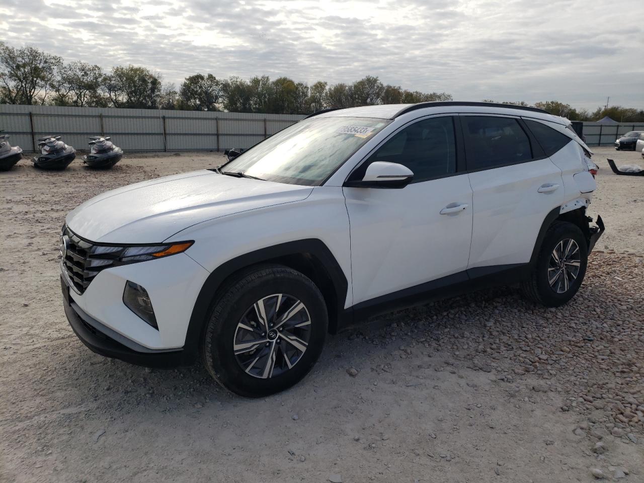 2022 HYUNDAI TUCSON BLUE VIN:KM8JBCA19NU031511