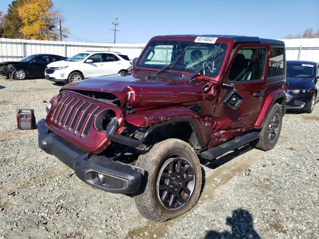 2021 JEEP WRANGLER SPORT VIN: 1C4HJXAG5MW637635