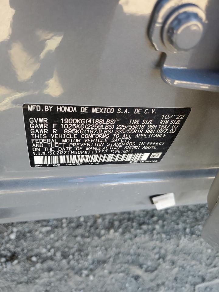 2023 HONDA HR-V SPORT VIN:3CZRZ1H50PM713372