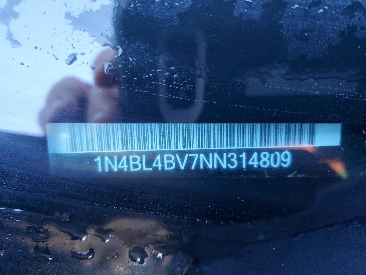 2022 NISSAN ALTIMA S VIN:1N4BL4BV7NN314809