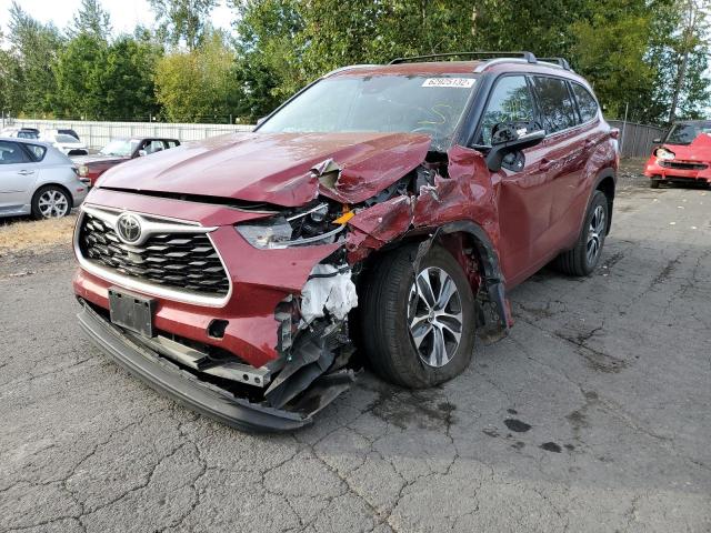 2021 TOYOTA HIGHLANDER XLE VIN: 5TDGZRBHXMS088618