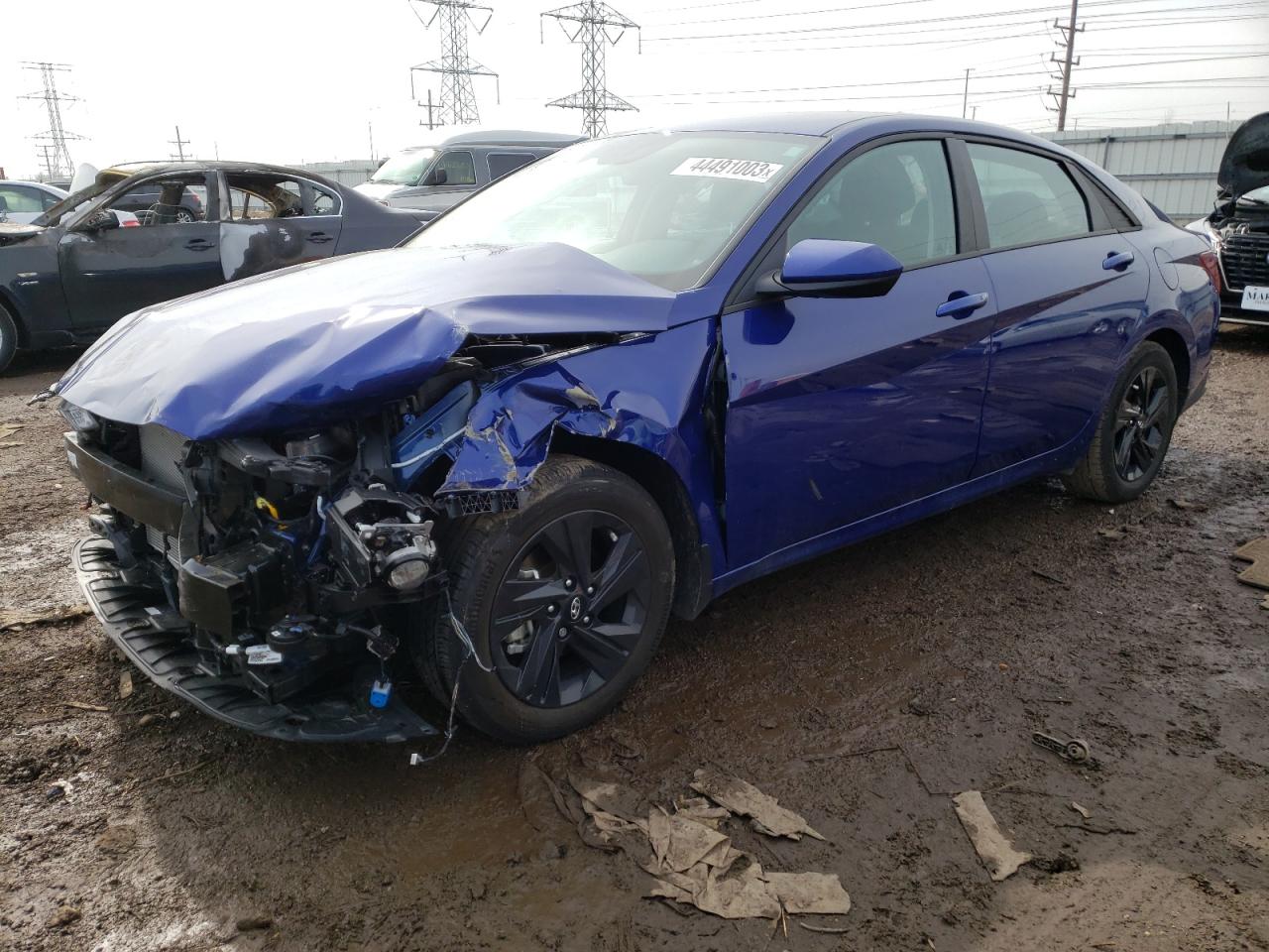 2022 HYUNDAI ELANTRA SEL VIN:5NPLS4AG6NH086144