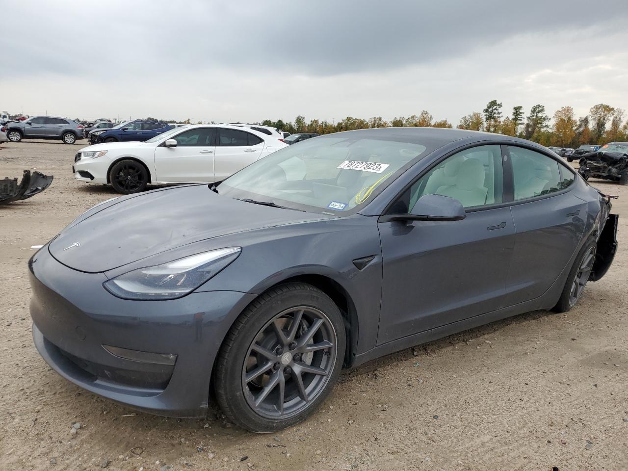 2022 TESLA MODEL 3  VIN:5YJ3E1EB7NF199801