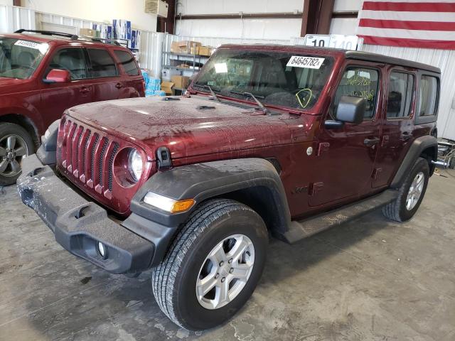 2021 JEEP WRANGLER UNLIMITED SPORT VIN: 1C4HJXDN0MW770717