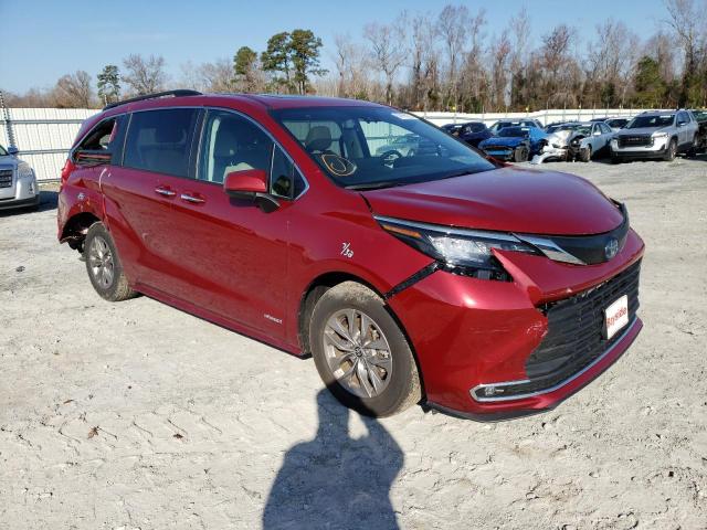 2021 TOYOTA SIENNA XLE VIN: 5TDYRKEC2MS066253