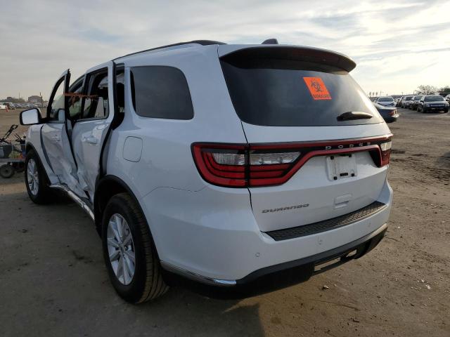 2021 DODGE DURANGO SXT VIN: 1C4RDHAG2MC884761