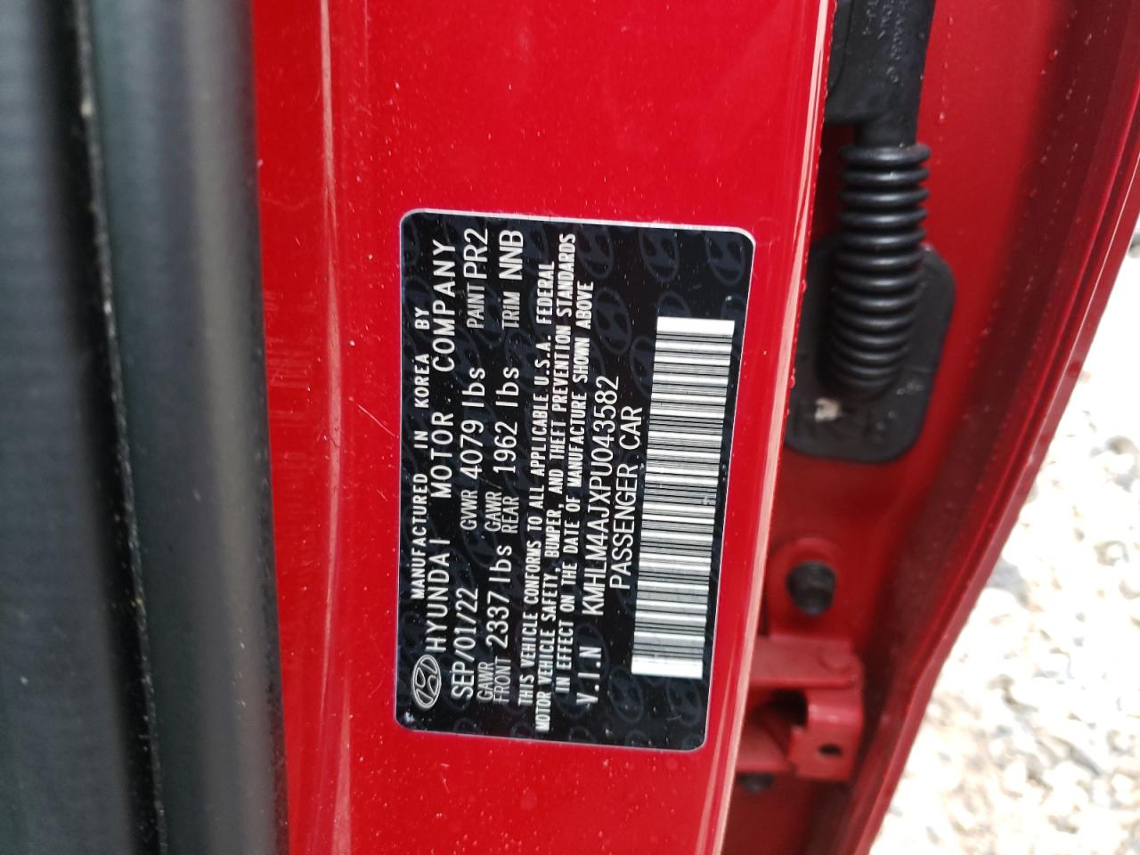 2023 HYUNDAI ELANTRA BLUE VIN:KMHLM4AJXPU043582