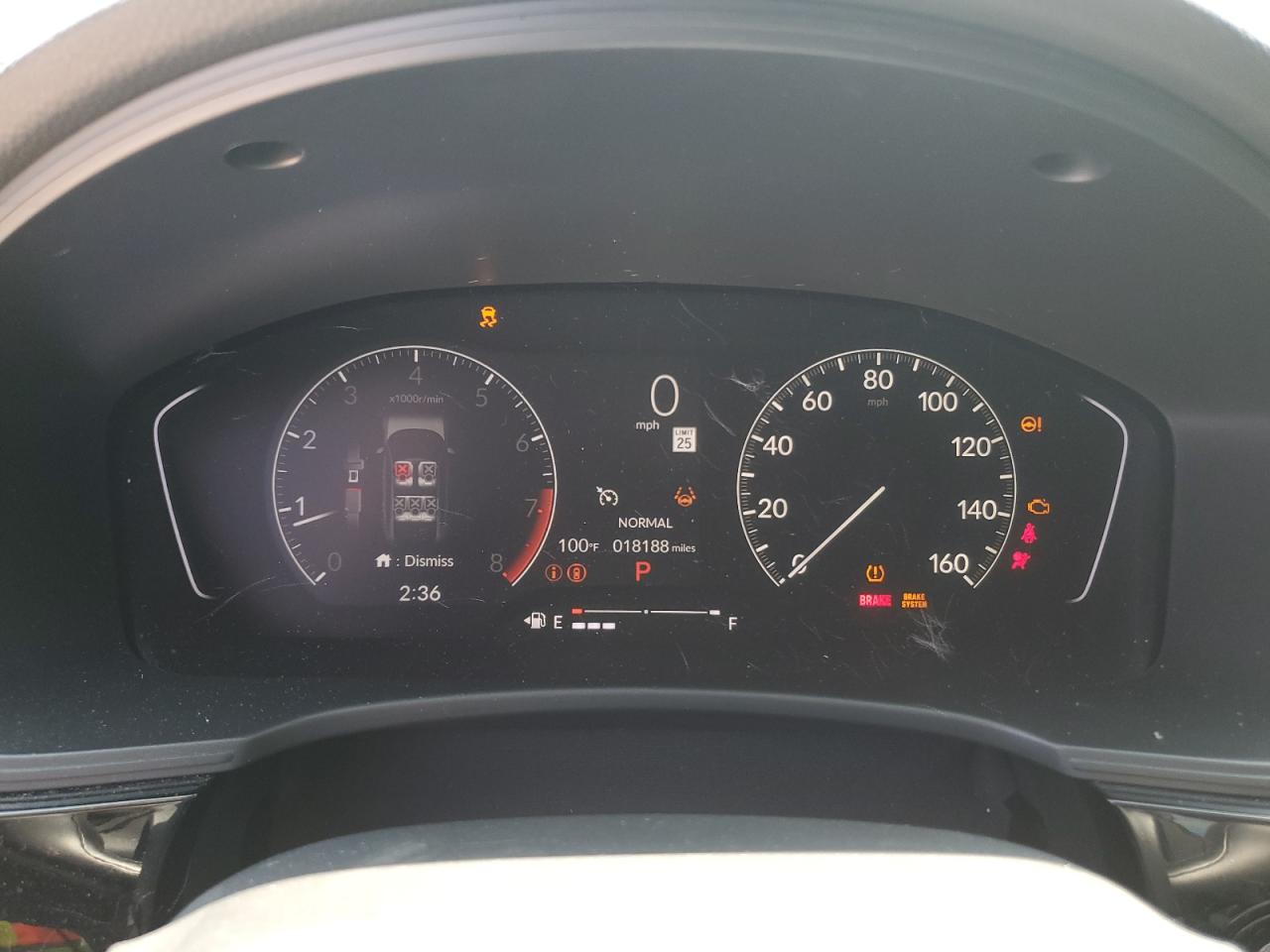 2023 HONDA CIVIC SPORT VIN:19XFL2H80PE009743