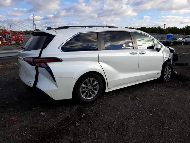 2021 TOYOTA SIENNA XLE VIN: 5TDJRK***********