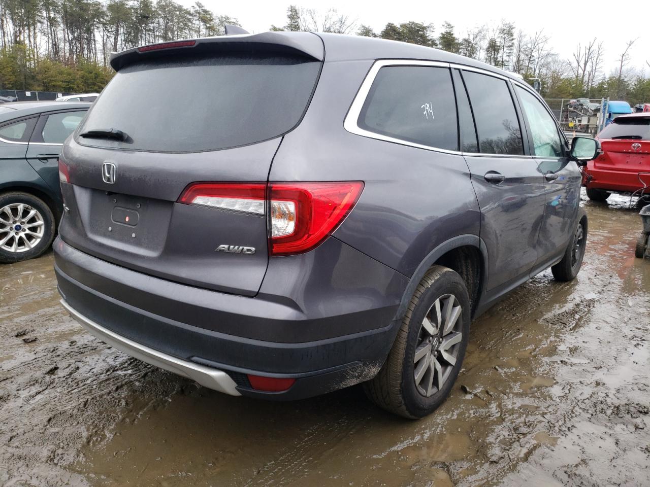 2022 HONDA PILOT EXL VIN:5FNYF6H52NB020439