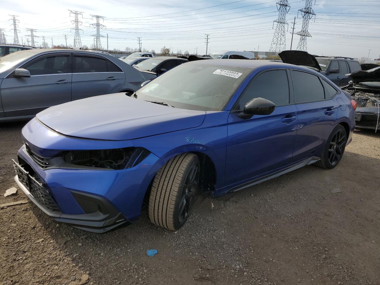 2022 HONDA CIVIC SPORT VIN:2HGFE2F59NH605522