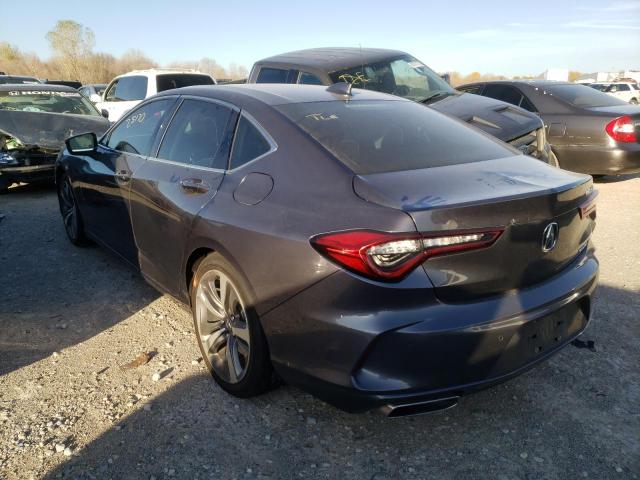 2021 ACURA TLX ADVANCE VIN: 19UUB6F65MA010261