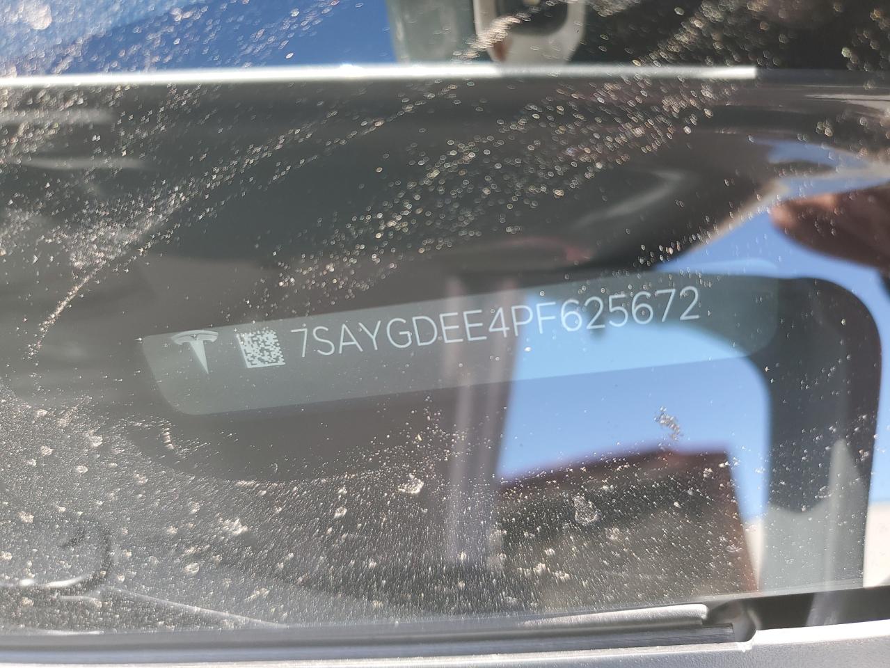 2023 TESLA MODEL Y  VIN:7SAYGDEE4PF625672