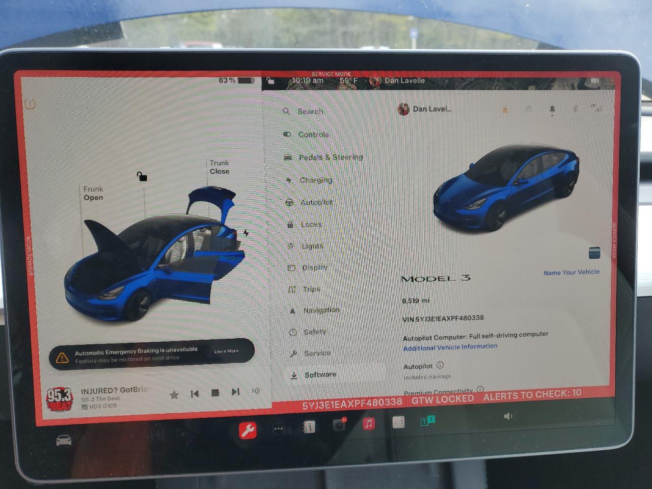 2023 TESLA MODEL 3  VIN:5YJ3E1EAXPF480338