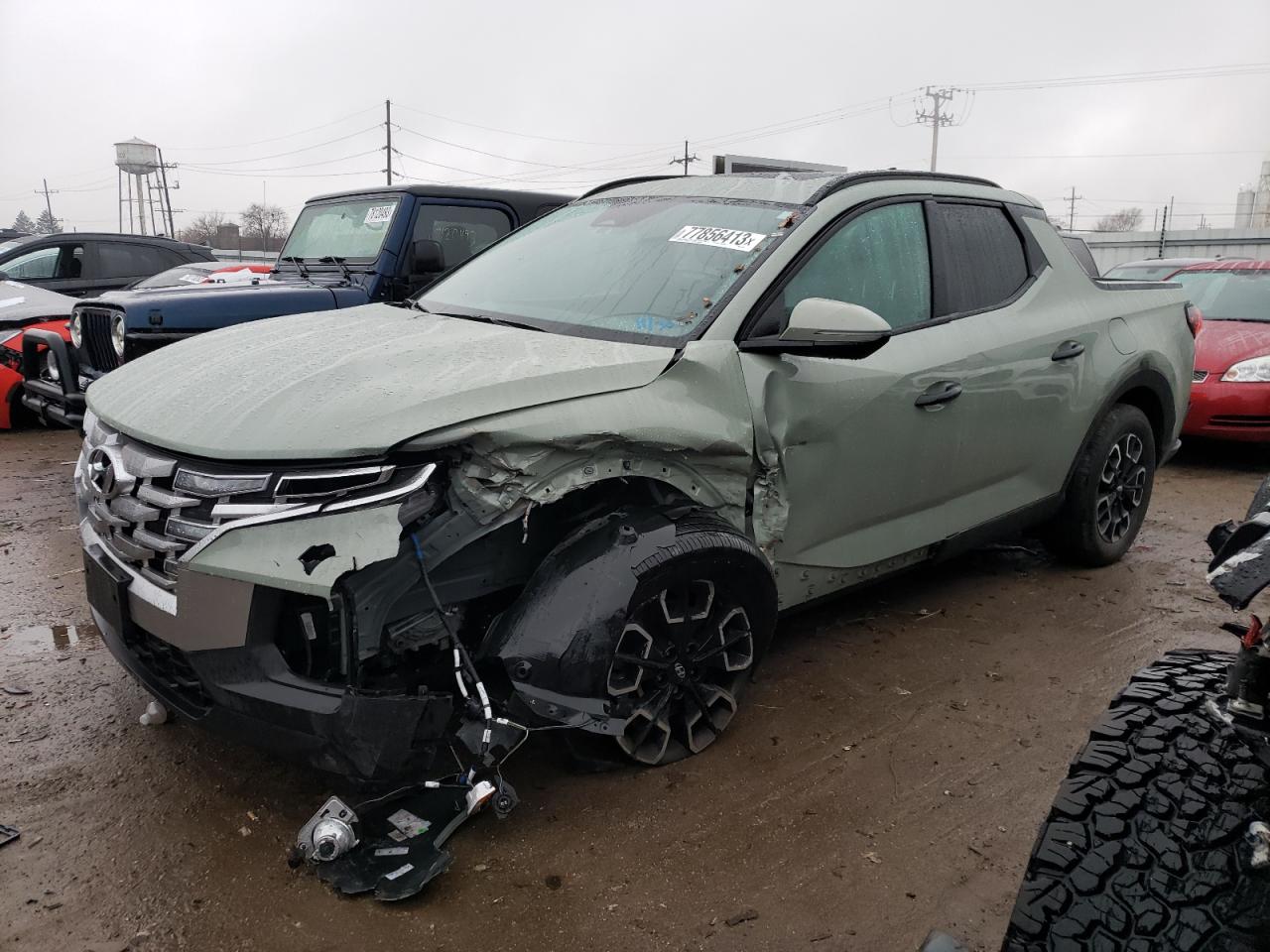 2022 HYUNDAI SANTA CRUZ SEL VIN:5NTJC4AE6NH037725