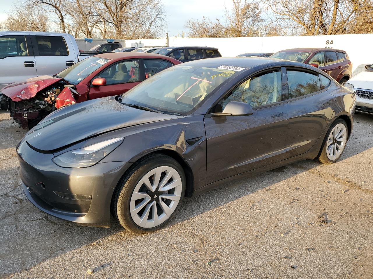 2022 TESLA MODEL 3  VIN:5YJ3E1EB4NF205764