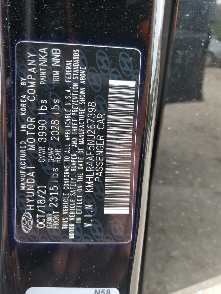 2022 HYUNDAI ELANTRA N LINE VIN:KMHLR4AF5NU267398
