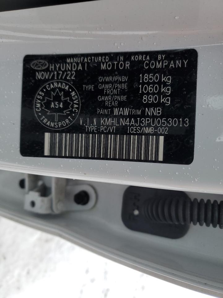 2023 HYUNDAI ELANTRA LIMITED VIN:KMHLN4AJ3PU053013