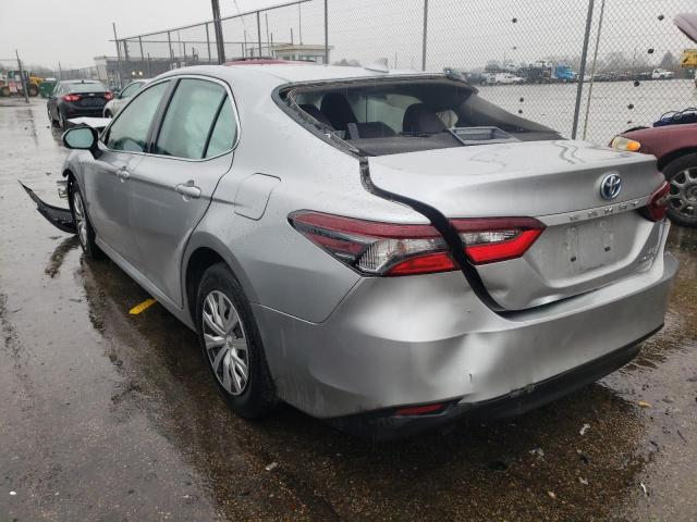 2021 TOYOTA CAMRY LE VIN: 4T1H31***********