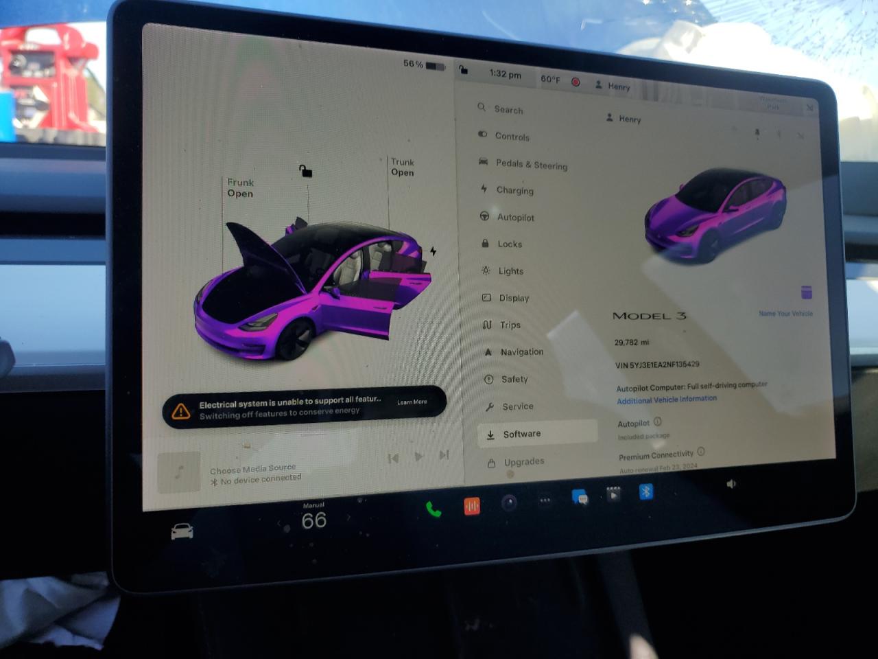 2022 TESLA MODEL 3  VIN:5YJ3E1EA2NF135429