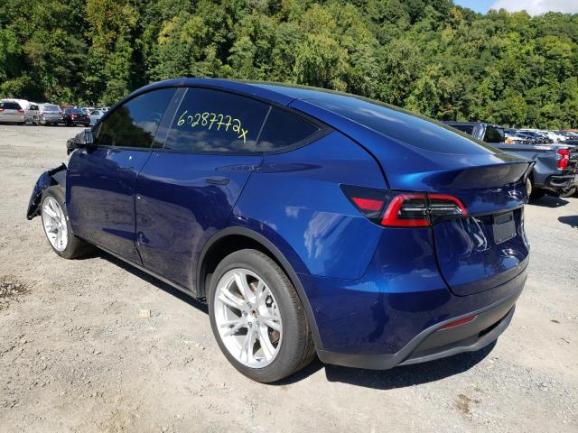 2021 TESLA MODEL Y VIN: 5YJYGDEE8MF257666