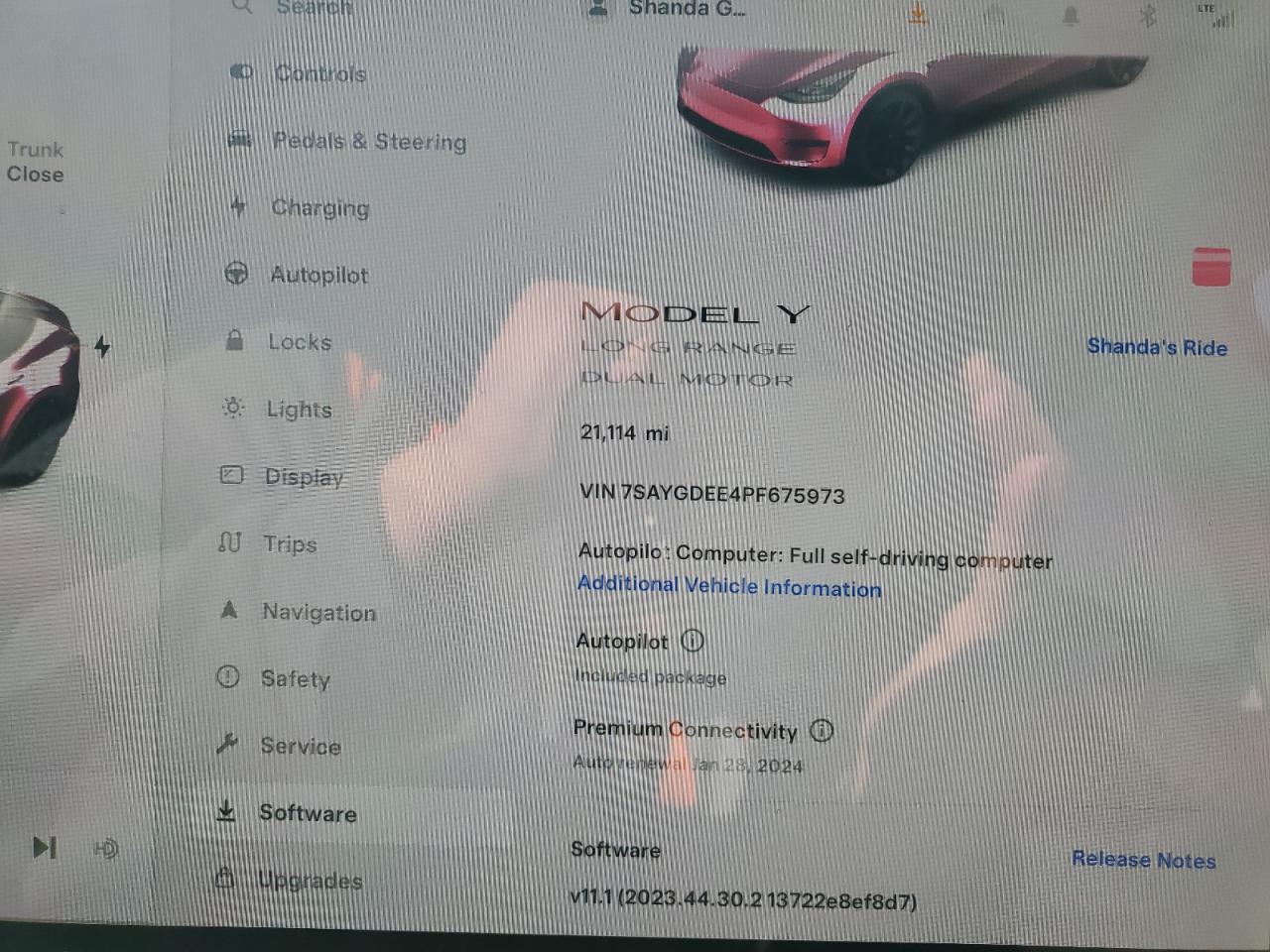 2023 TESLA MODEL Y  VIN:7SAYGDEE4PF675973