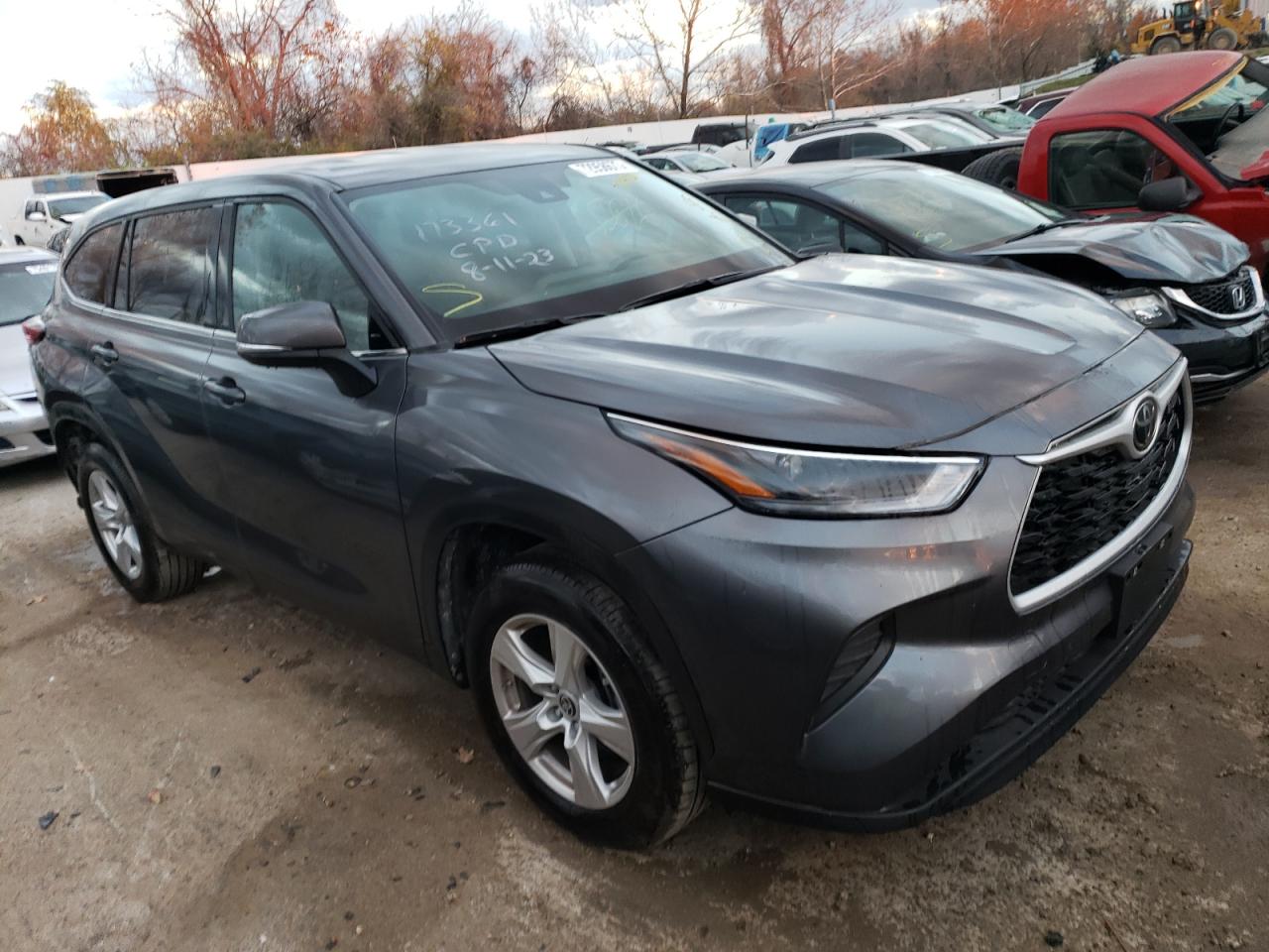 2023 TOYOTA HIGHLANDER L VIN:5TDKDRAH4PS510641