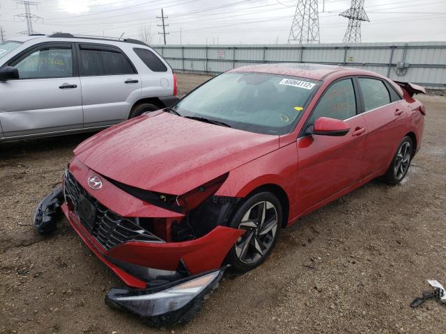 2021 HYUNDAI ELANTRA LIMITED VIN: KMHLP4AG0MU115963