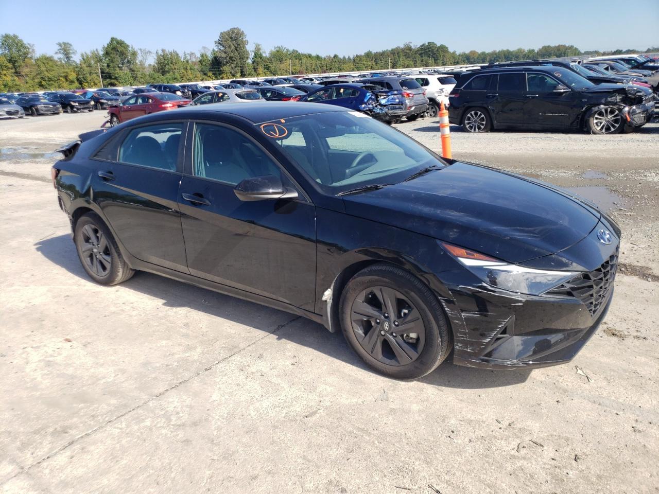 2022 HYUNDAI ELANTRA BLUE VIN:KMHLM4AJ5NU023091