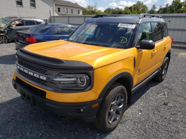 2021 FORD BRONCO SPORT BADLANDS VIN: 3FMCR9D97MRA87140