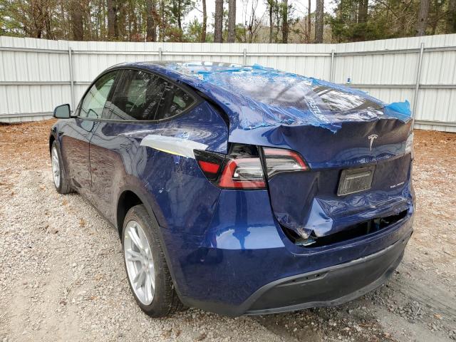 2021 TESLA MODEL Y VIN: 5YJYGDEE7MF173824