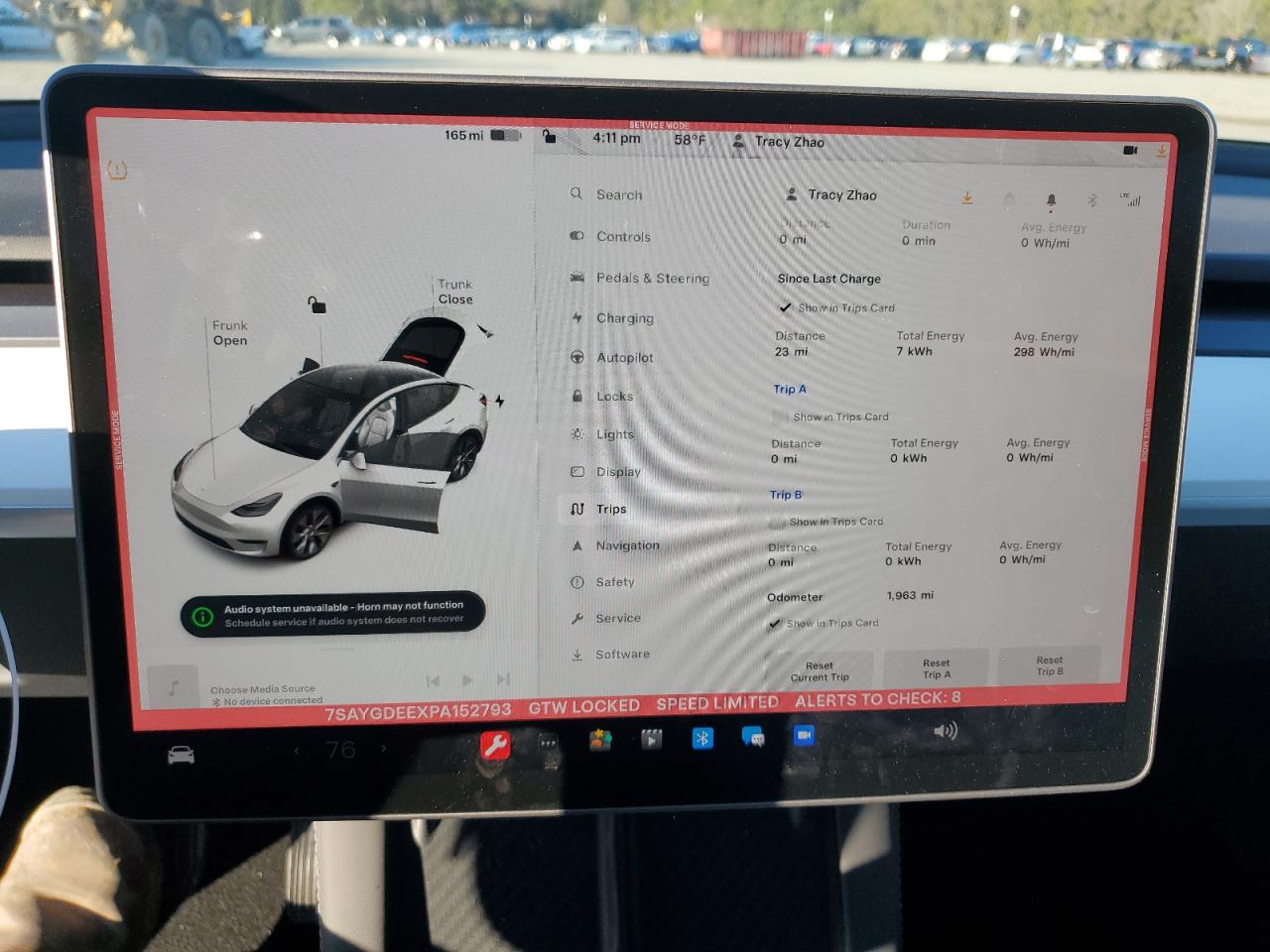 2023 TESLA MODEL Y  VIN:7SAYGDEEXPA152793