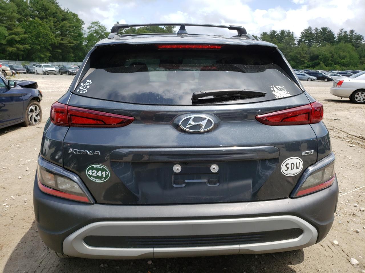 2022 HYUNDAI KONA SEL VIN:KM8K3CAB0NU764444