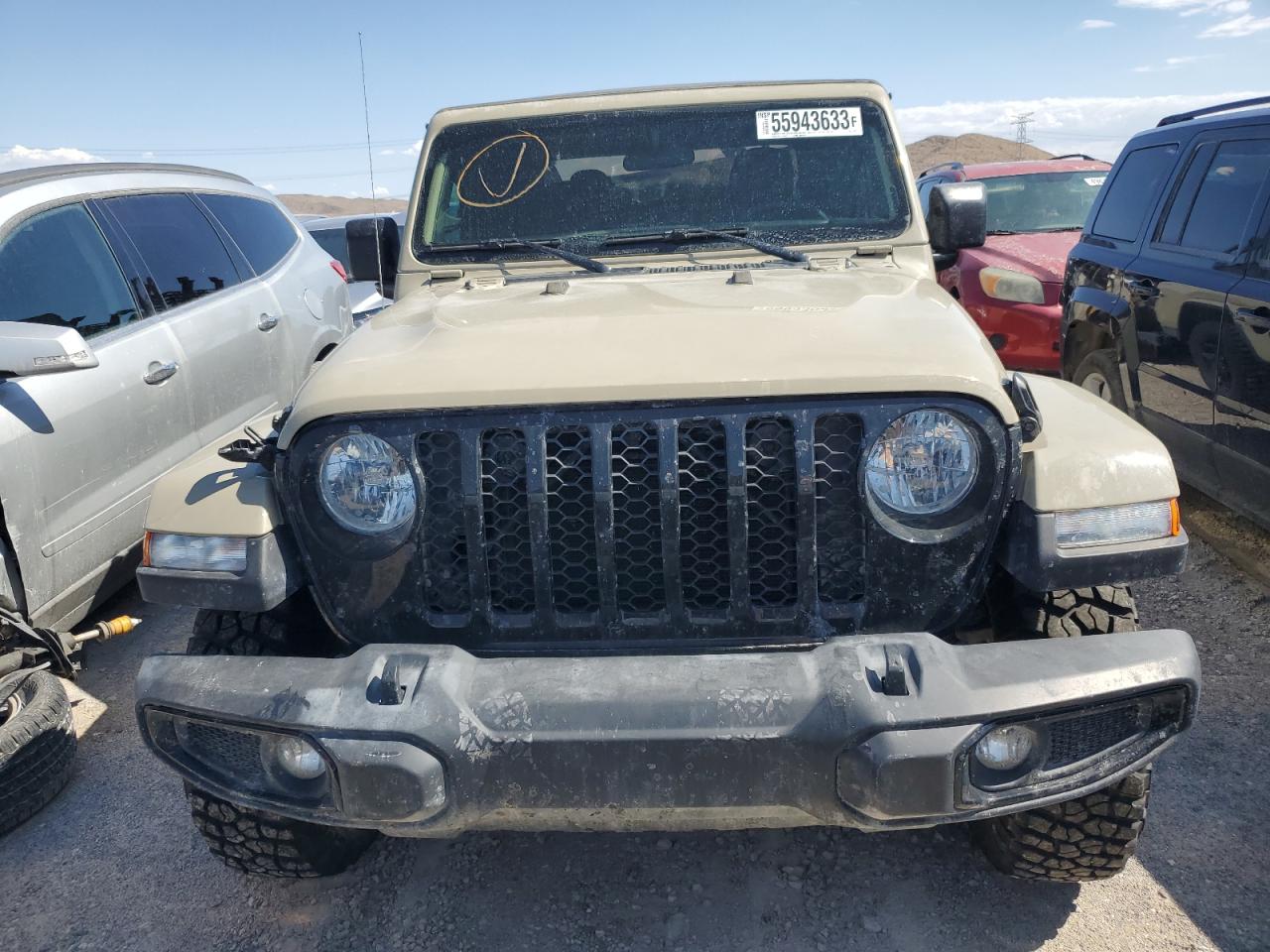 2022 JEEP GLADIATOR SPORT VIN:1C6HJTAG0NL174922