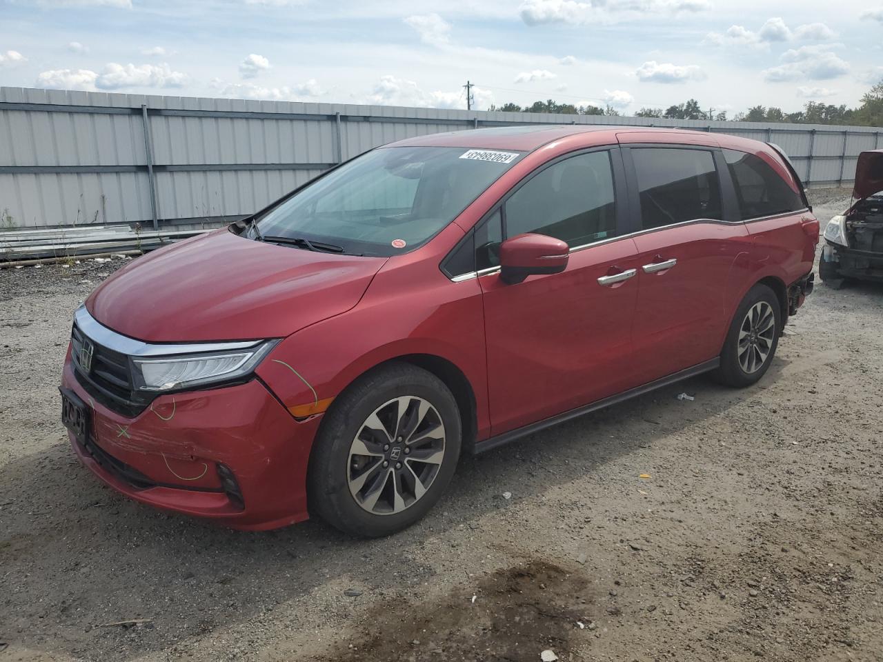 2022 HONDA ODYSSEY EXL VIN:5FNRL6H79NB044400