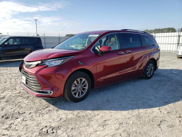 2021 TOYOTA SIENNA XLE VIN: 5TDYRKEC2MS066253