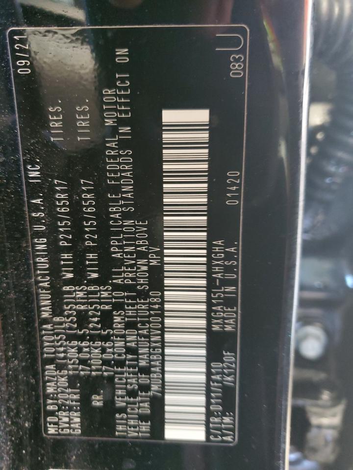 2022 TOYOTA COROLLA CROSS LE VIN:7MUBAABGXNV001480