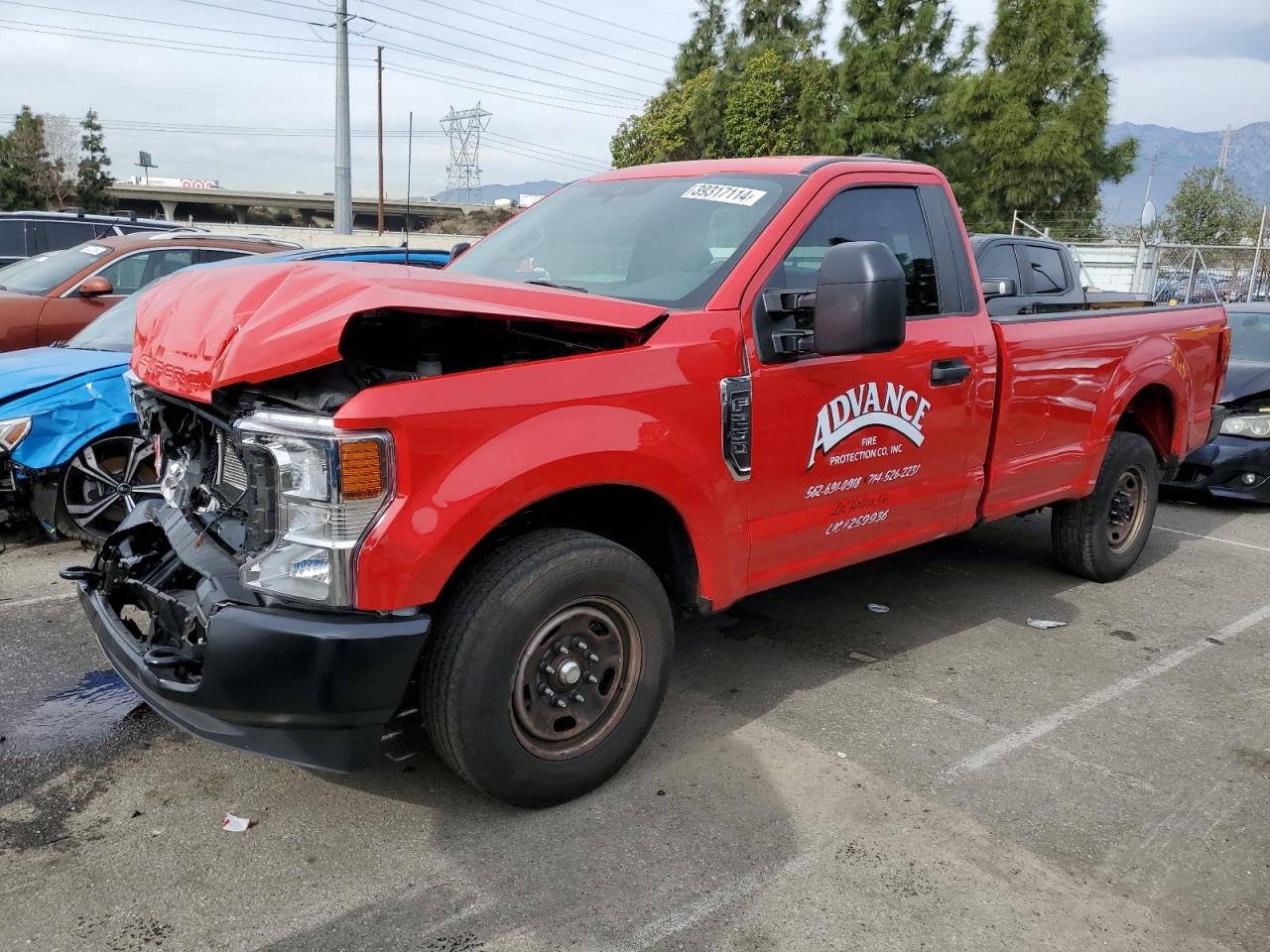 2022 FORD F250 SUPER DUTY VIN:1FTBF2A67NEG41274