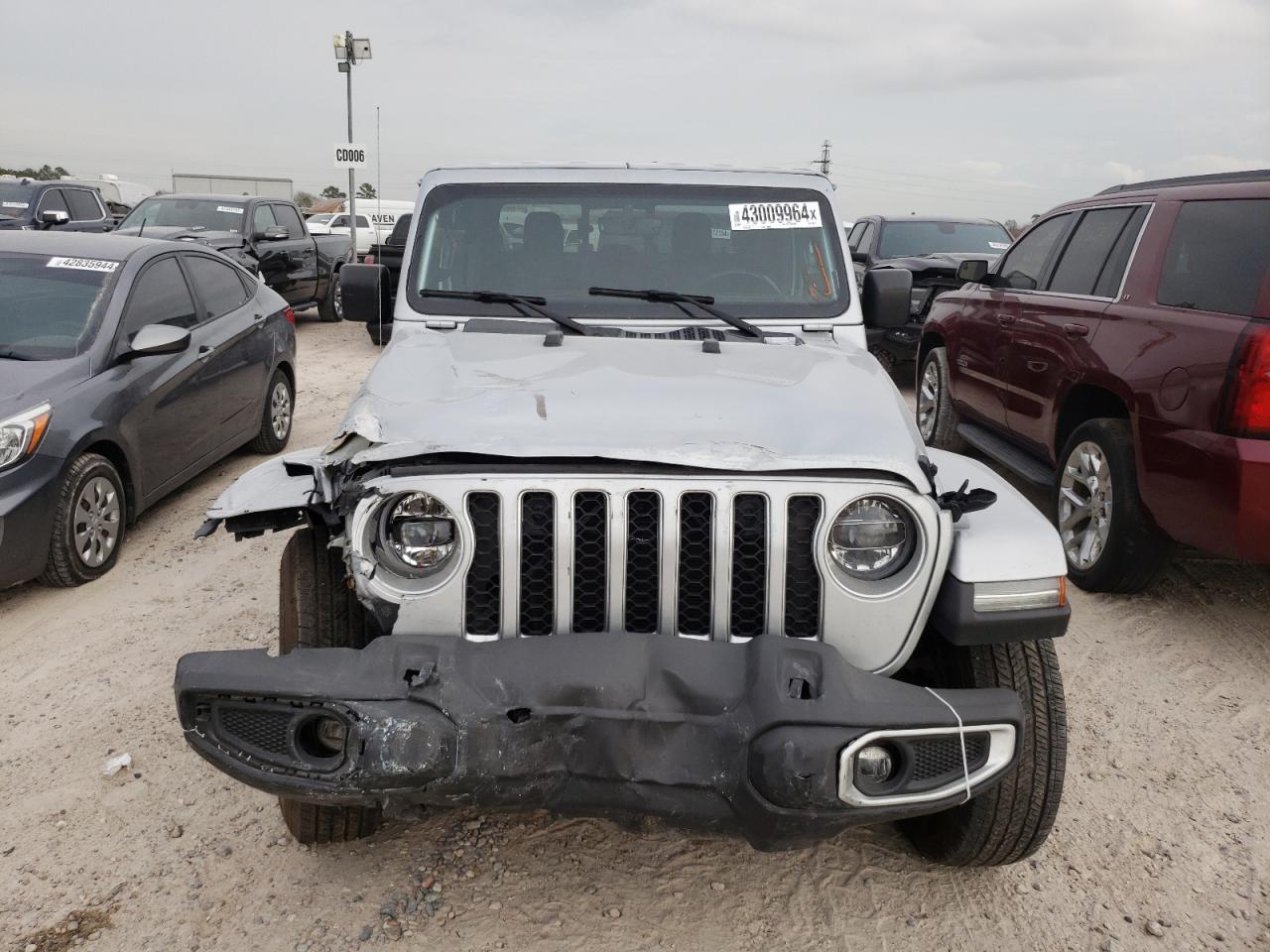 2022 JEEP GLADIATOR OVERLAND VIN:1C6HJTFG5NL180577