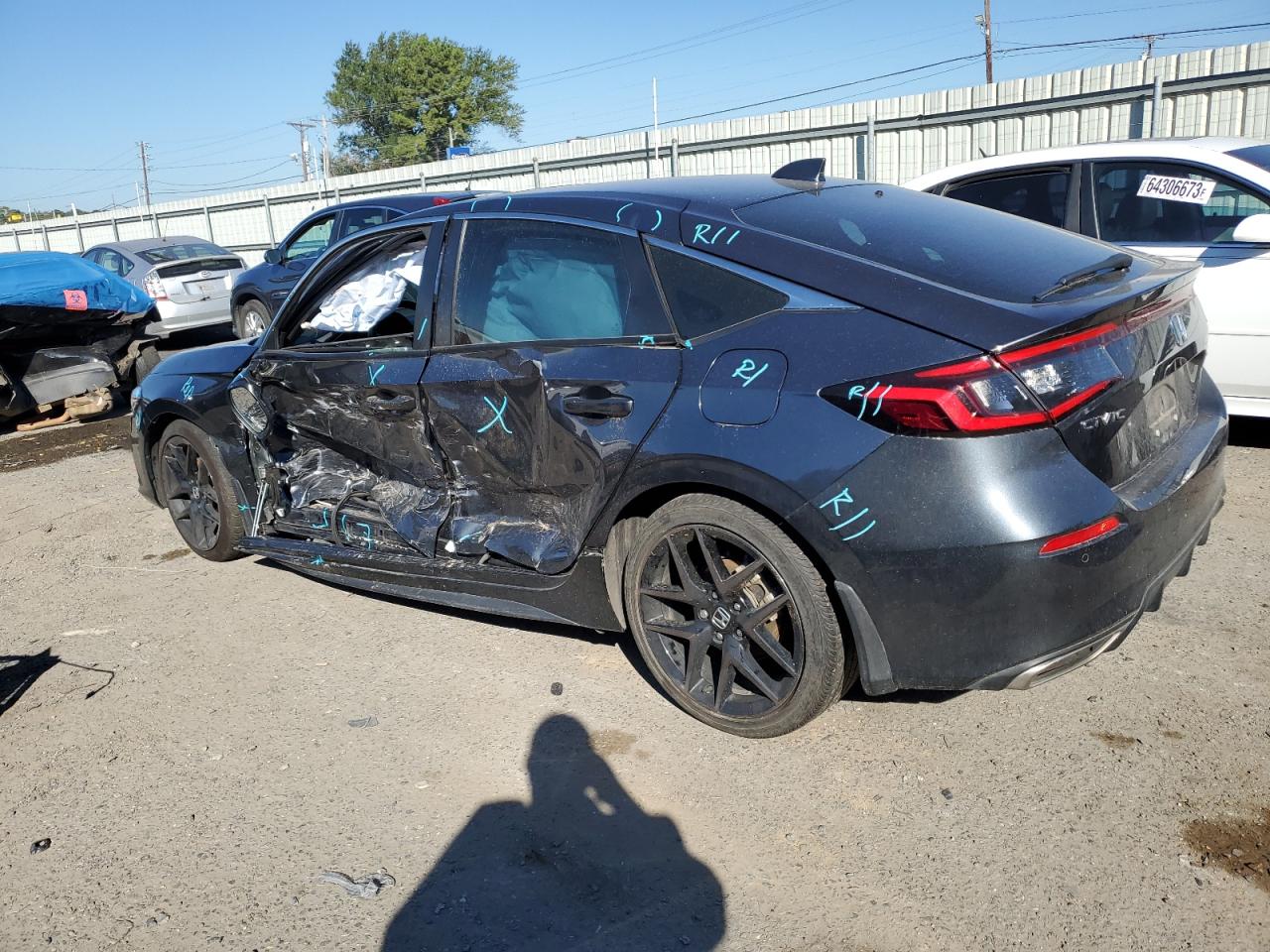 2022 HONDA CIVIC SPORT TOURING VIN:19XFL1H86NE003999