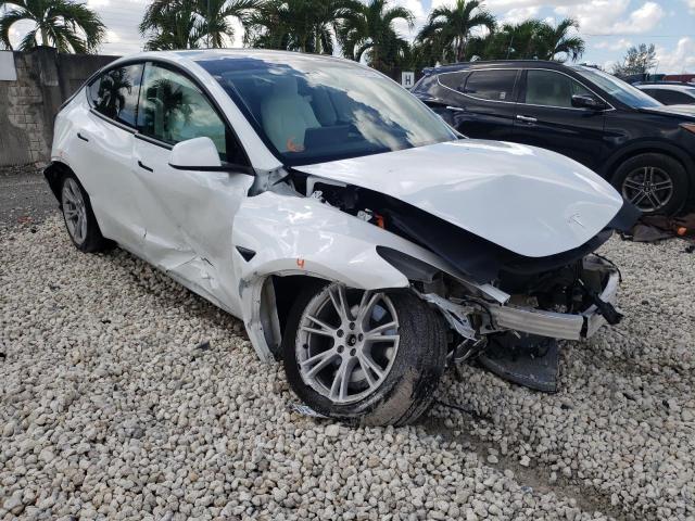 2021 TESLA MODEL Y VIN: 5YJYGAEE2MF186964