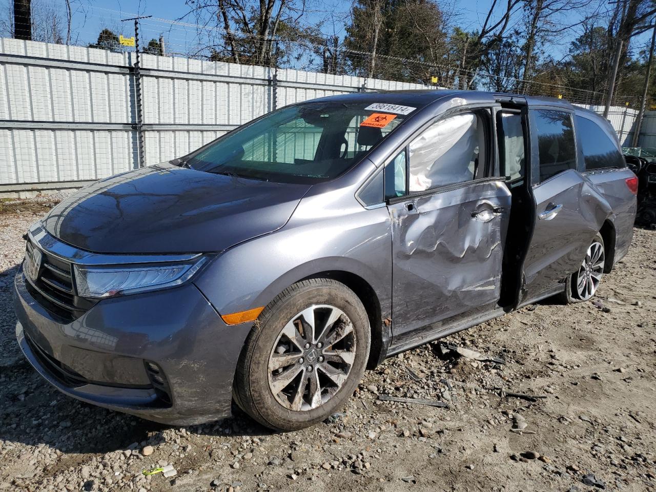2022 HONDA ODYSSEY EXL VIN:5FNRL6H77NB042385