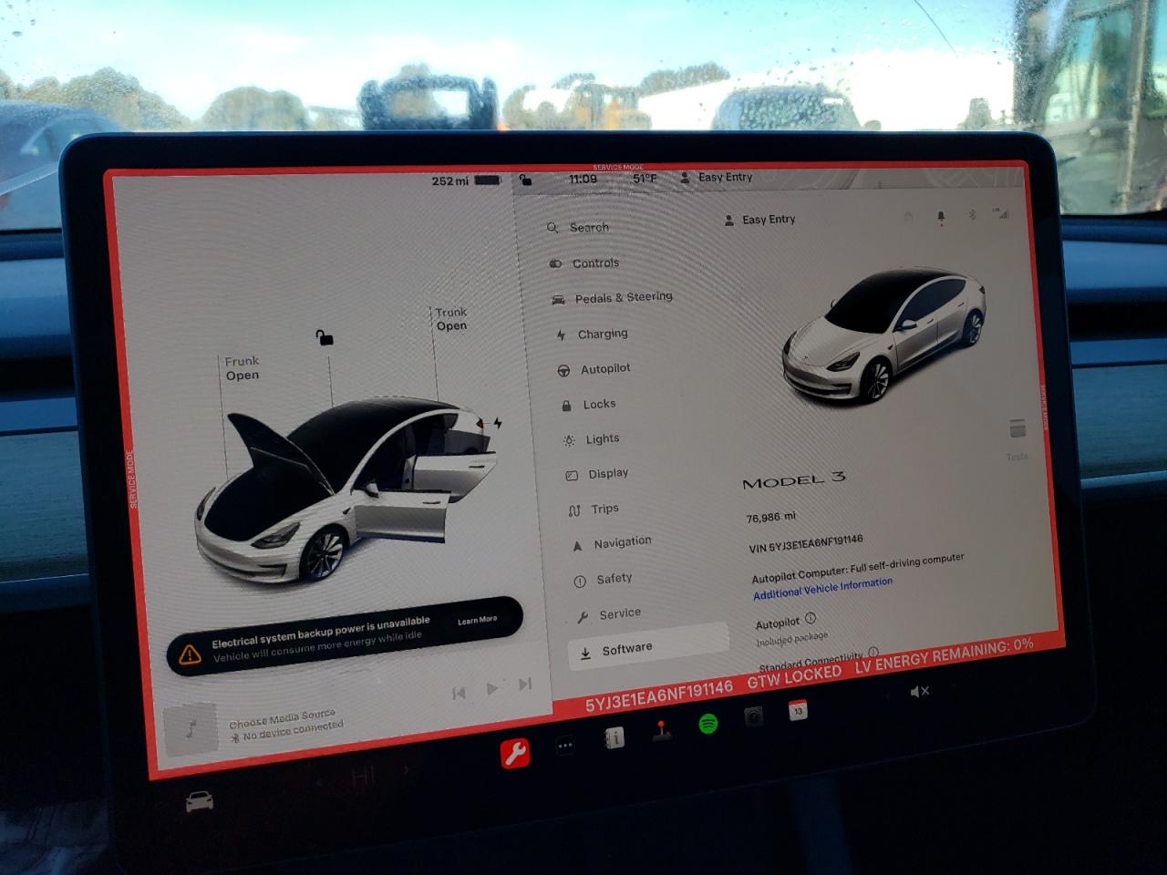 2022 TESLA MODEL 3  VIN:5YJ3E1EA6NF191146