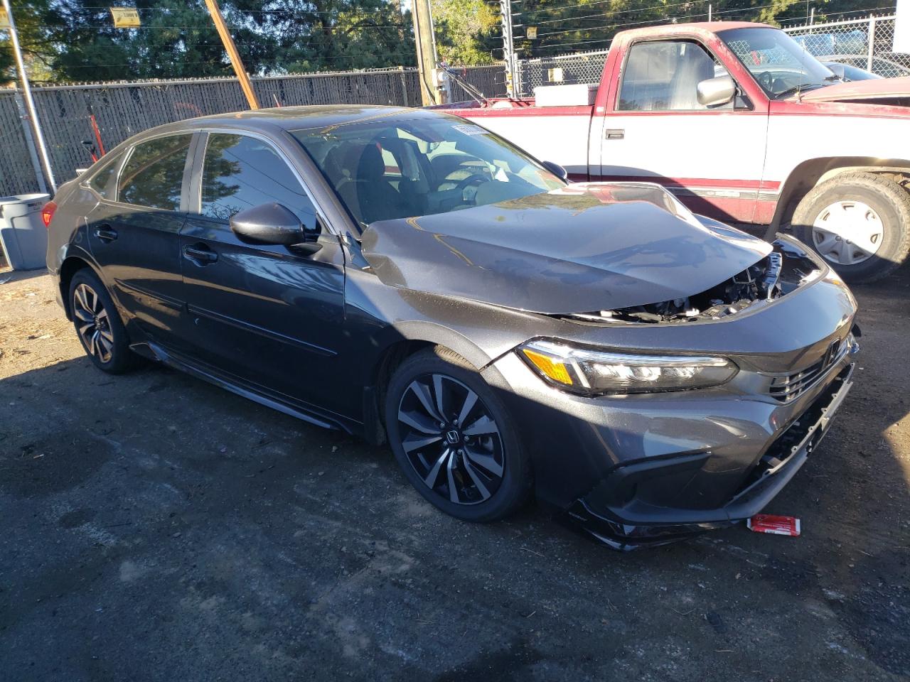 2022 HONDA CIVIC EX VIN:2HGFE1F77NH329062