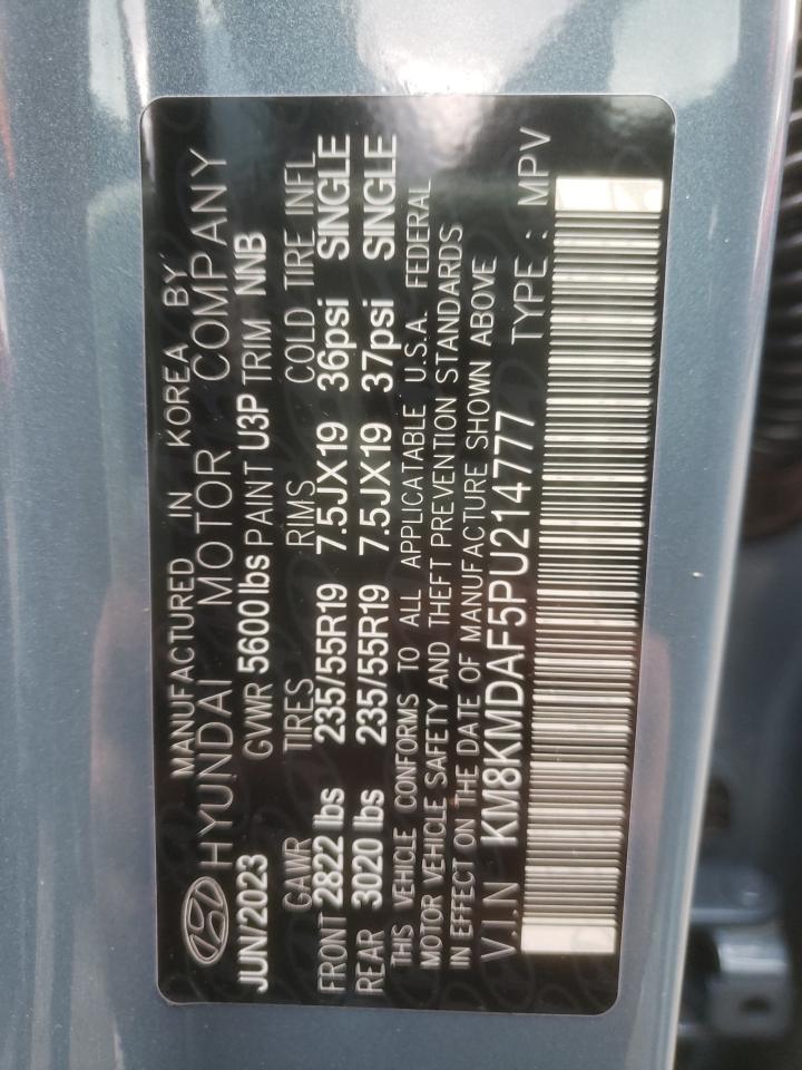 2023 HYUNDAI IONIQ 5 SE VIN:KM8KMDAF5PU214777