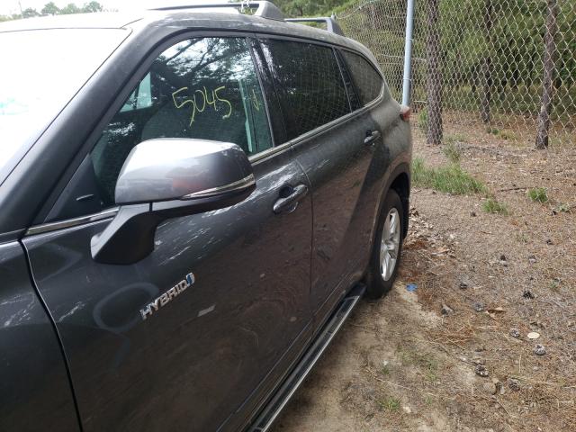 2021 TOYOTA HIGHLANDER HYBRID LE VIN: 5TDBBR***********